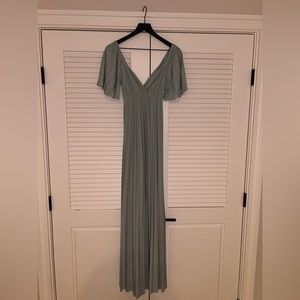 Sea blue maxi dress